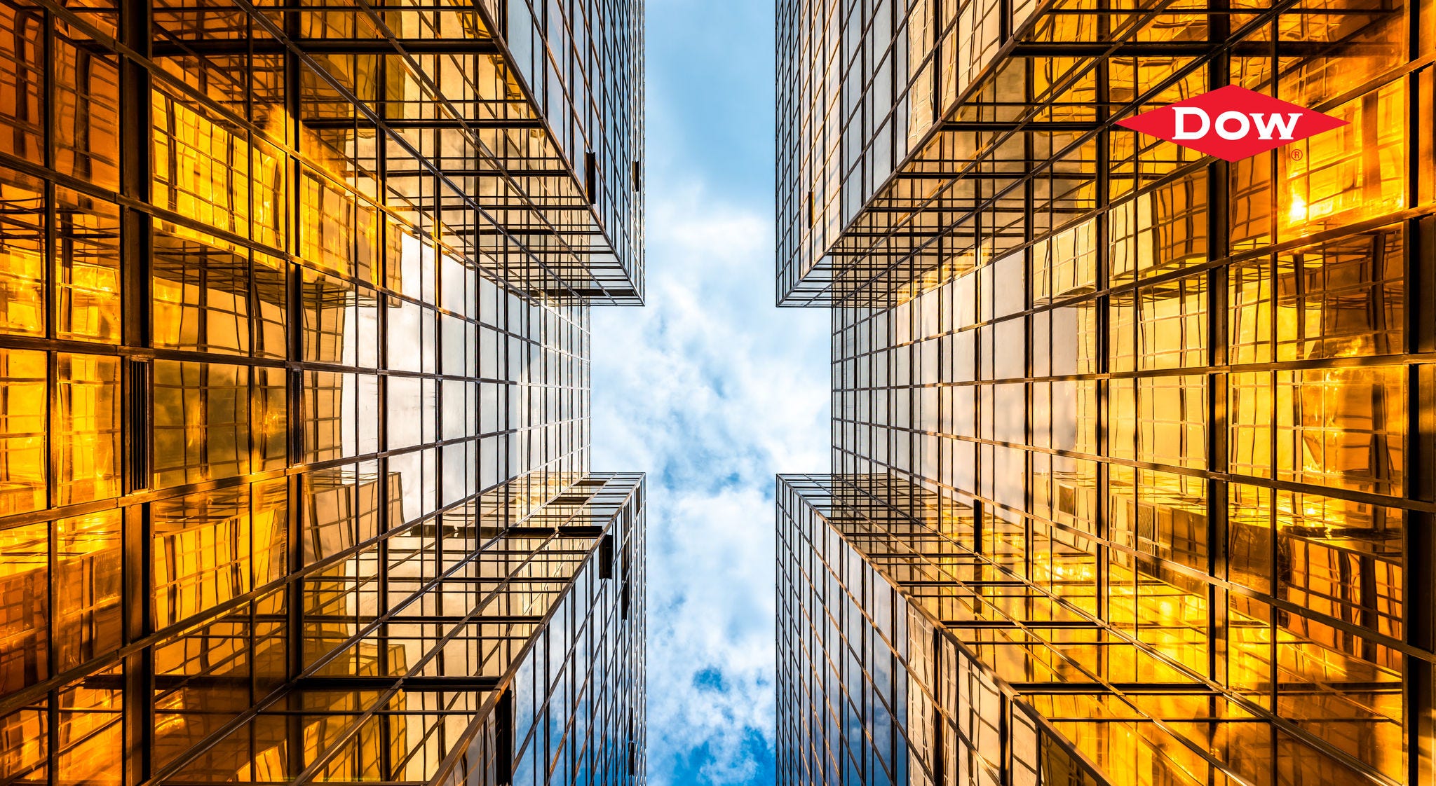 tall buildings and glass reflections
