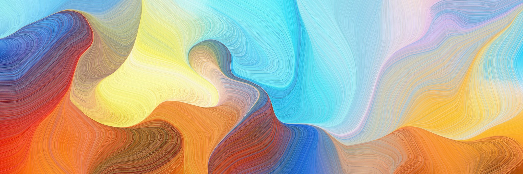 Colorful abstract wave background